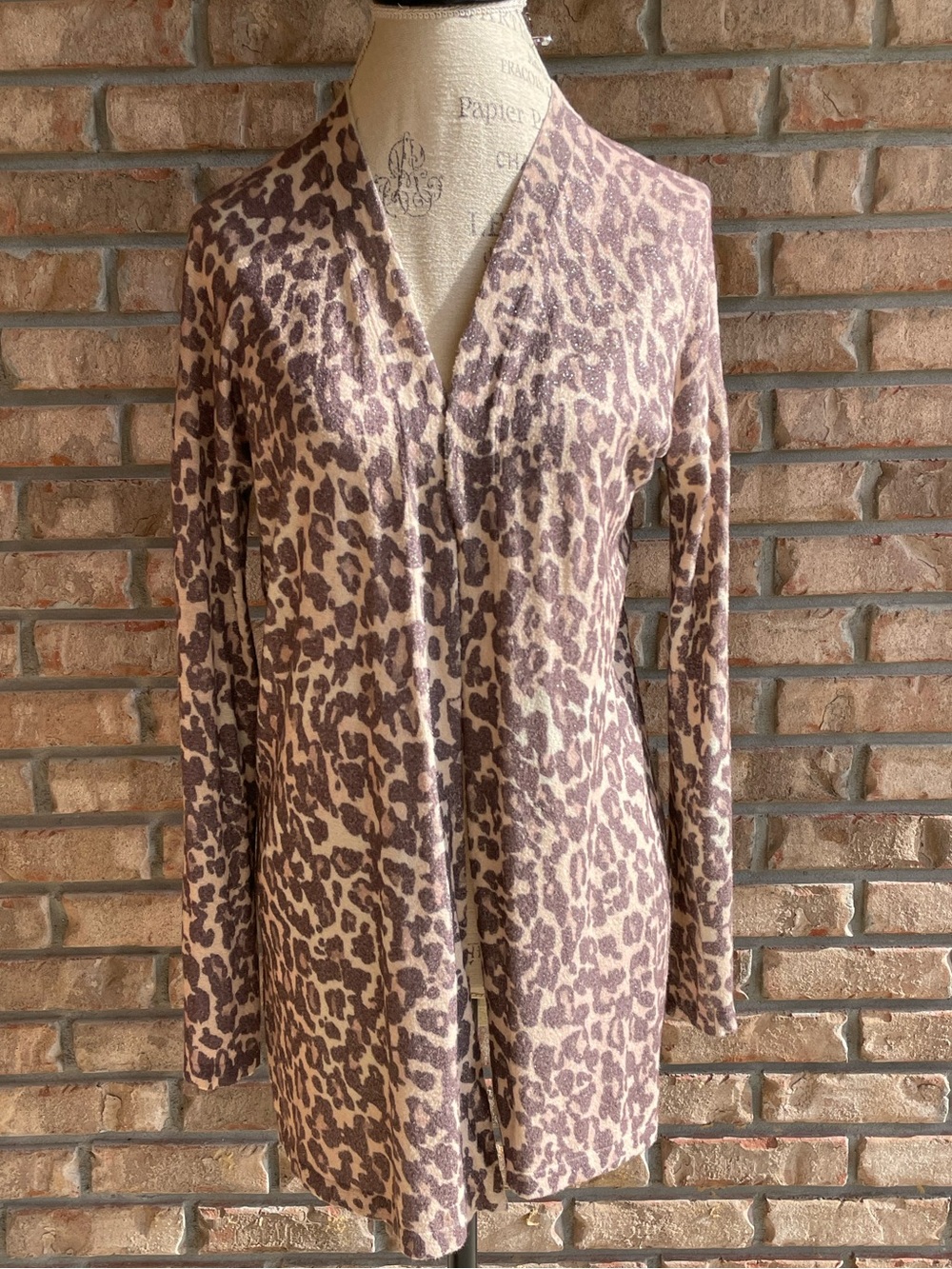 Saks Fifth Avenue Leopard Open-Front Cardigan
